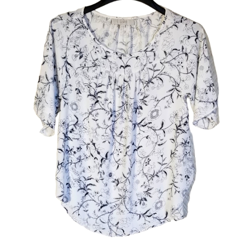 Ann Taylor LOFT Floral Print Blouse